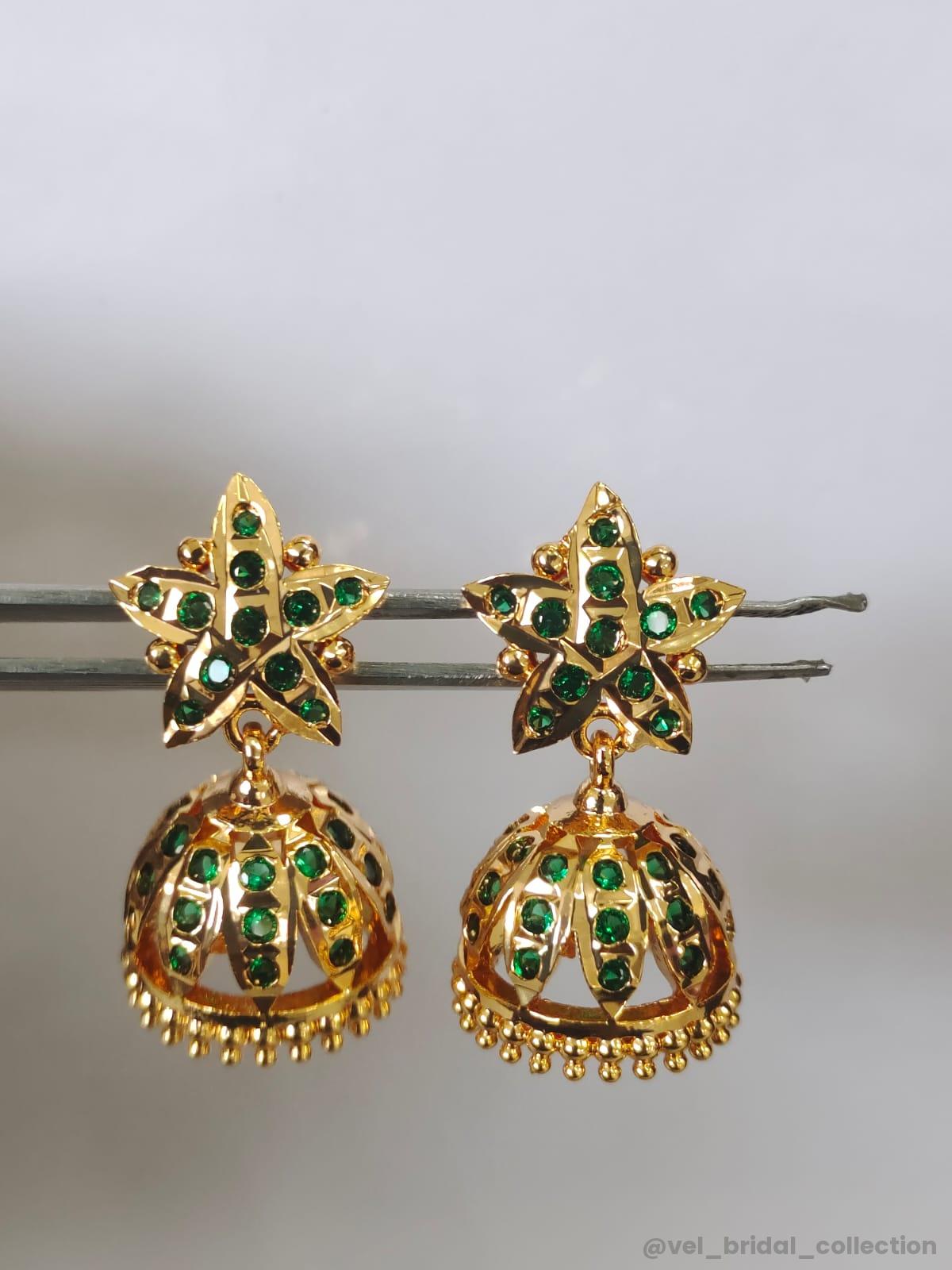 Bell-Shaped Jhumka Earrings