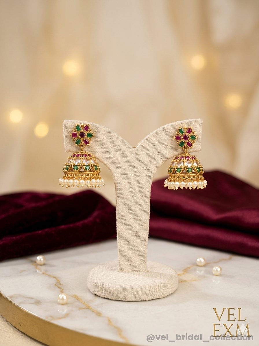Multi Color Jhumka ( All  Colors Available )