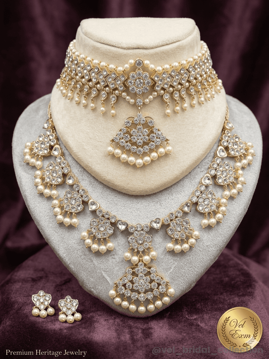 Bharatanatyam Kemp Necklace set