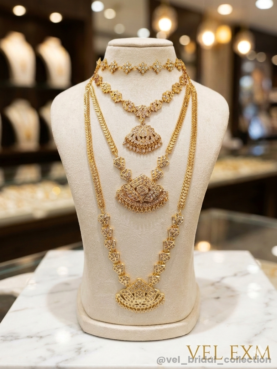 Grand All-Gold Matte Bridal Combo