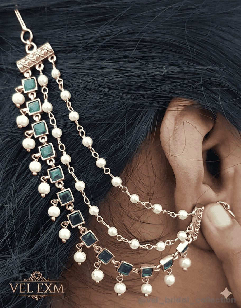 Antique Mattal earring chain