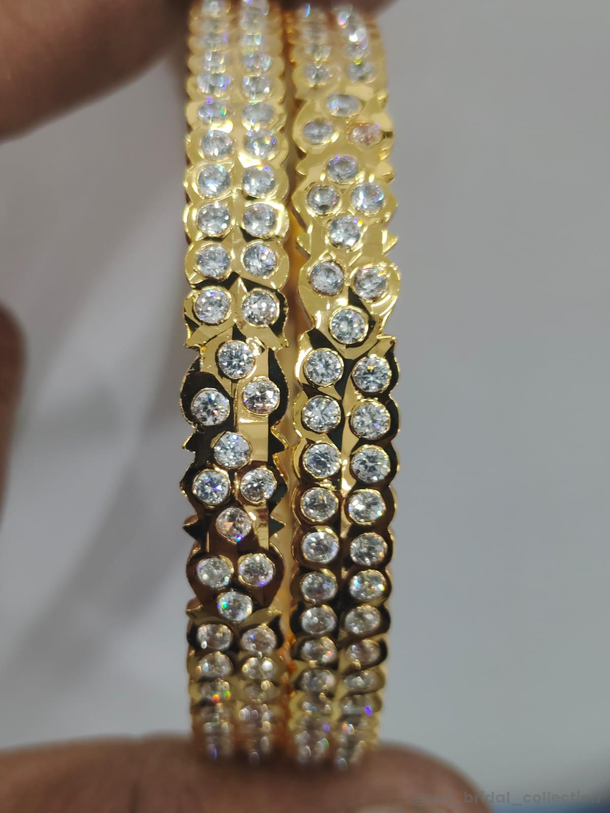 Impon stone bangle stones